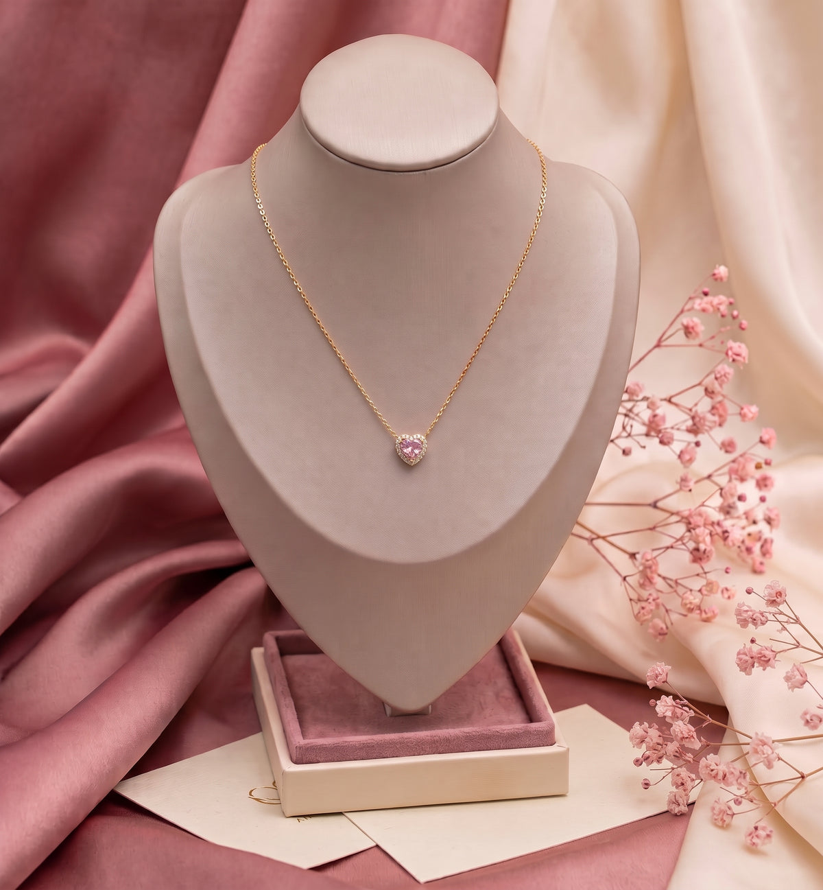 ✨Dije Corazón Rosa: Brillo y Ternura ✨