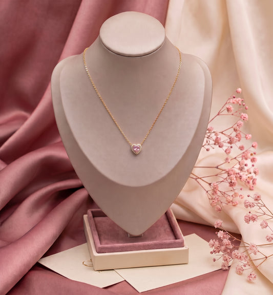 ✨Dije Corazón Rosa: Brillo y Ternura ✨